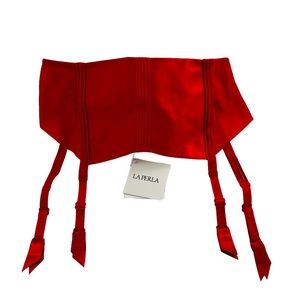 La Perla Red Silk Garter